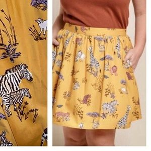 RE-POSH: ModCloth safari skirt w/ pockets NWOT